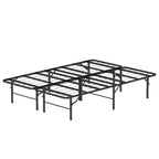 BestMassage 14 Inch Bed Frame High Metal Platform Bed Frame(Black)