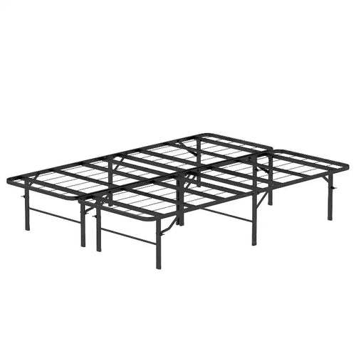BestMassage 14 Inch Bed Frame High Metal Platform Bed Frame(Black)