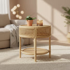 Arvid Round Accent Table - ACC6505A - Natural - Safavieh