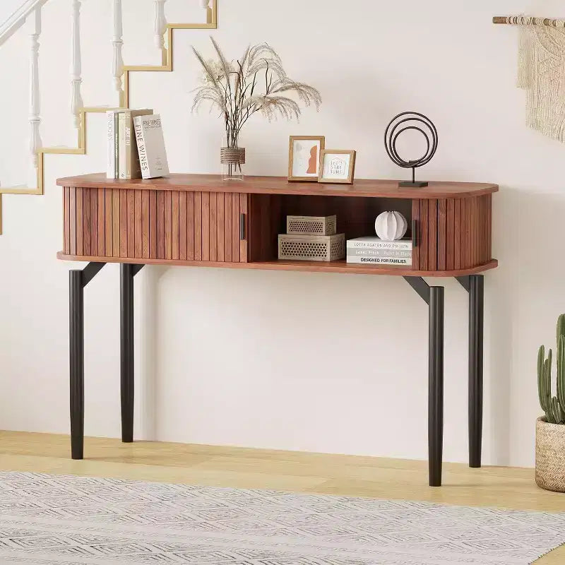 Tavolo consolle, con spazio contenitore, tavolo da divano, tavolo da ingresso per soggiorno, usato per corridoio, cucina