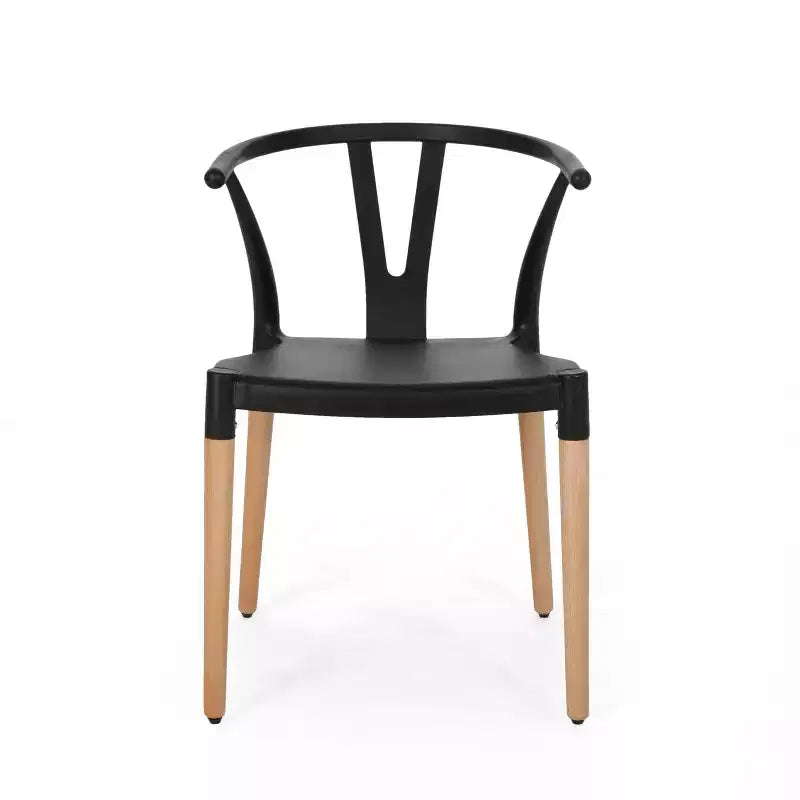 Set di 2 sedie moderne da pranzo, sedie da sala da pranzo in tessuto, sedie laterali imbottite da cucina con schienale curvo e struttura in metallo
