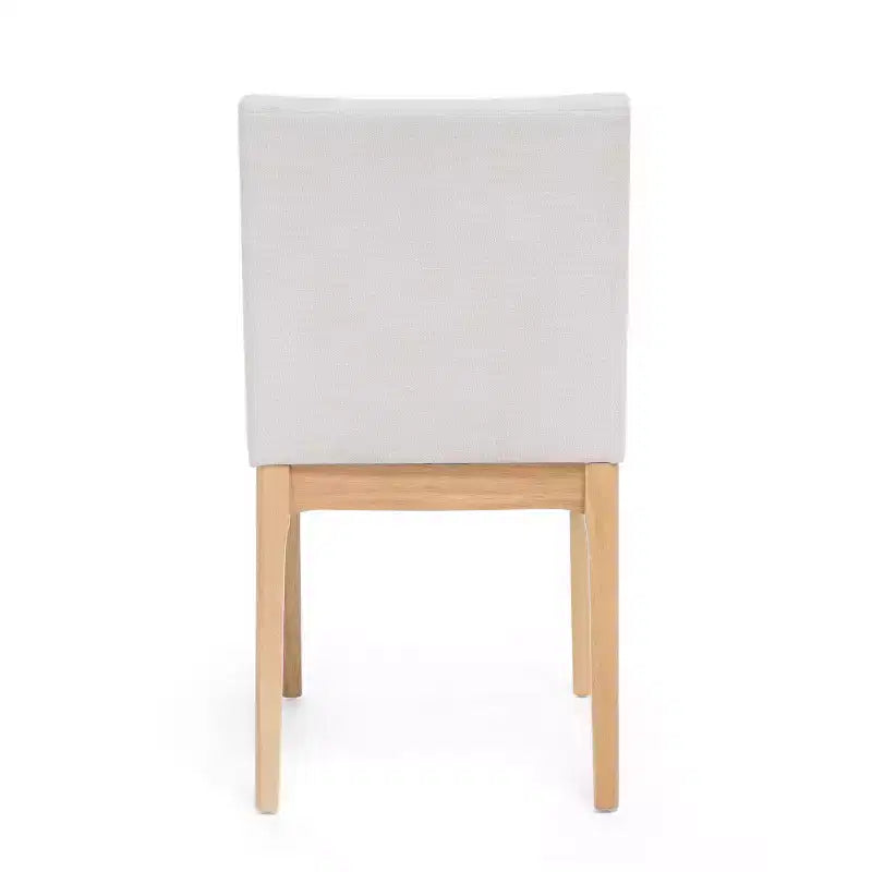 Set di 2 sedie moderne da pranzo, sedie da sala da pranzo in tessuto, sedie laterali imbottite da cucina con schienale curvo e struttura in metallo