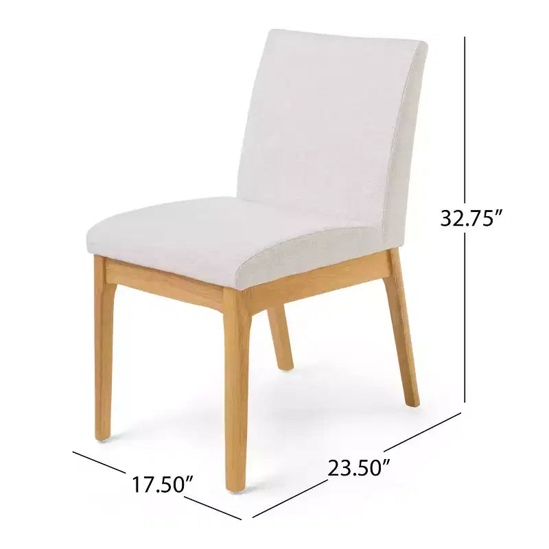 Set di 2 sedie moderne da pranzo, sedie da sala da pranzo in tessuto, sedie laterali imbottite da cucina con schienale curvo e struttura in metallo
