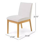 Set di 2 sedie moderne da pranzo, sedie da sala da pranzo in tessuto, sedie laterali imbottite da cucina con schienale curvo e struttura in metallo