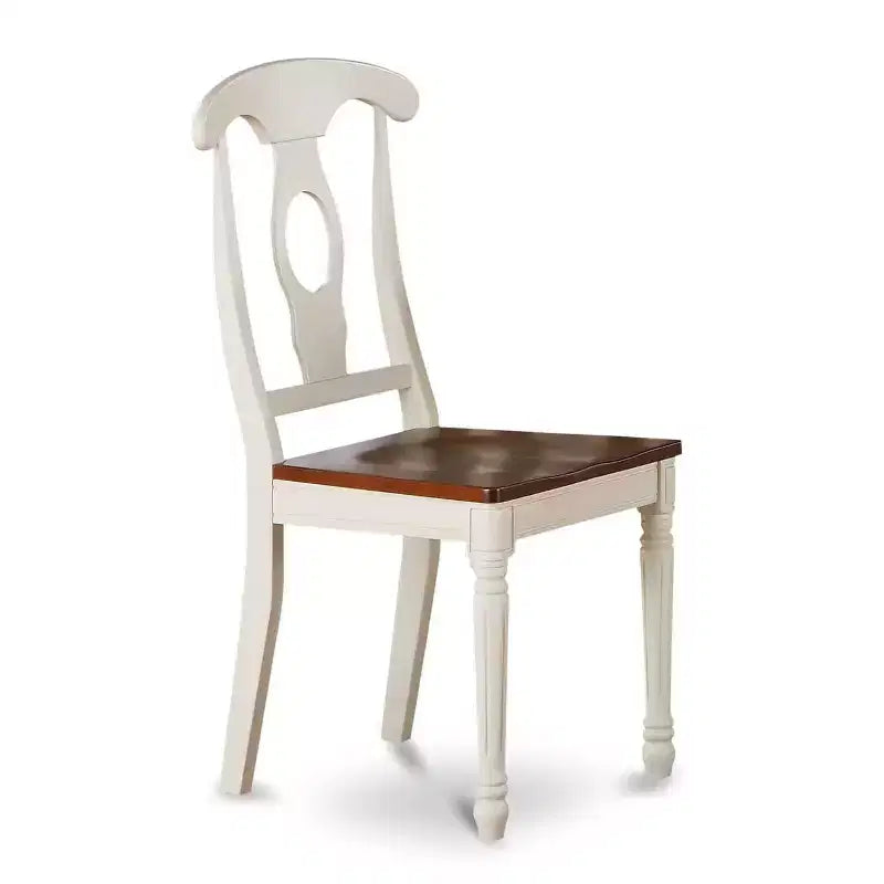 Set di Mobili da Sala da Pranzo da 5 Pezzi Include un Tavolo da Cucina Rotondo con Ribalta e 4 Sedie da Pranzo, 42x42 Pollici