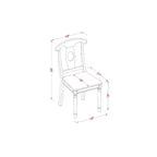 Set di Mobili da Sala da Pranzo da 5 Pezzi Include un Tavolo da Cucina Rotondo con Ribalta e 4 Sedie da Pranzo, 42x42 Pollici