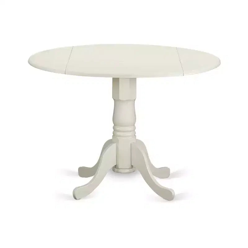 Set di Mobili da Sala da Pranzo da 5 Pezzi Include un Tavolo da Cucina Rotondo con Ribalta e 4 Sedie da Pranzo, 42x42 Pollici