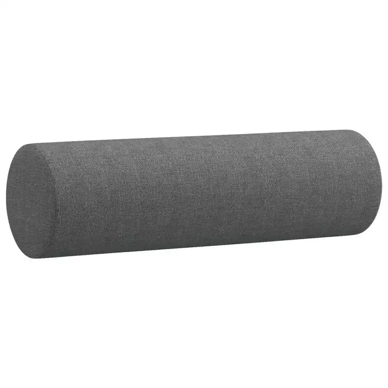 Divano in Tessuto Grigio Scuro, Set Moderno 2 Pezzi per Soggiorno con Cuscini Decorativi e Seduta