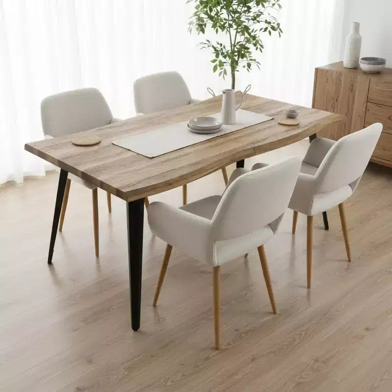 Tavolino d'appoggio, Finitura noce, Legno massello