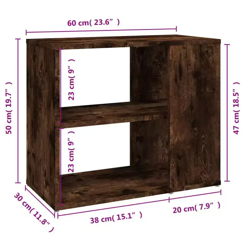 Mobiletto laterale Legno multistrato 59,9 cm x 29,9 cm x 50 cm