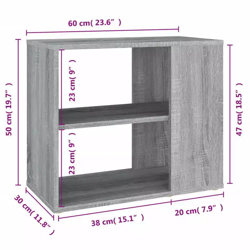 Mobiletto laterale Legno multistrato 59,9 cm x 29,9 cm x 50 cm