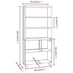 Credenza set di 2 in pino massello, MDF, Credenza grande