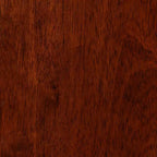 Sgabello da bar girevole da 24", altezza bancone, colore ciliegio, similpelle, senza schienale, gambe in legno