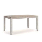 Set da pranzo 7 pezzi, marrone chiaro, rettangolare moderno 6 posti