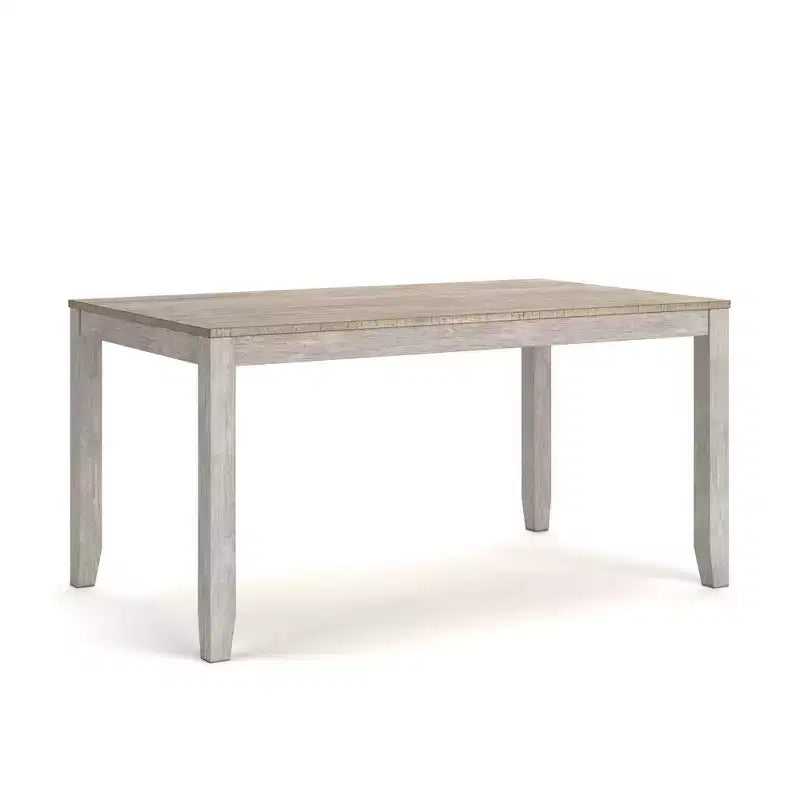 Set da pranzo 7 pezzi, marrone chiaro, rettangolare moderno 6 posti
