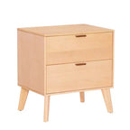 Linon Reid 2 Drawer Nightstand Natural