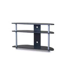 Orbit and Silver TV Stand for TVs up to: Contemporary Design, Cable Management, Fits 40" TV - Baxton Studio