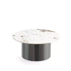 Manhattan Comfort Alondra Sintered Stone Top Coffee Table Black