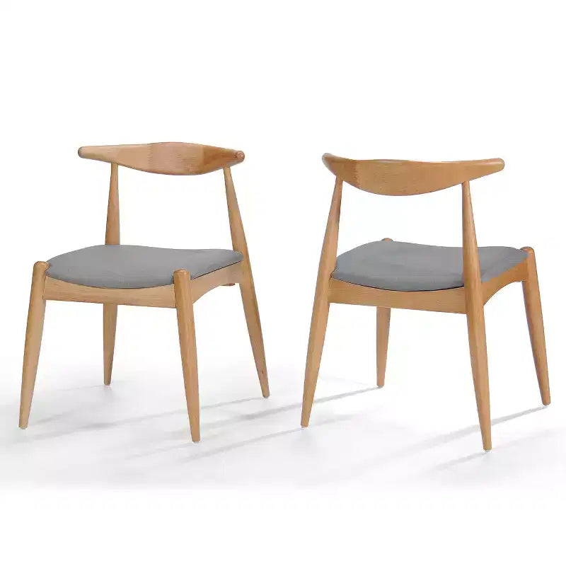 Set di 2 sedie da pranzo moderne di metà secolo