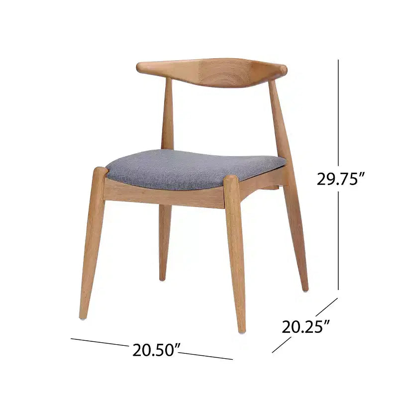 Set di 2 sedie da pranzo moderne di metà secolo