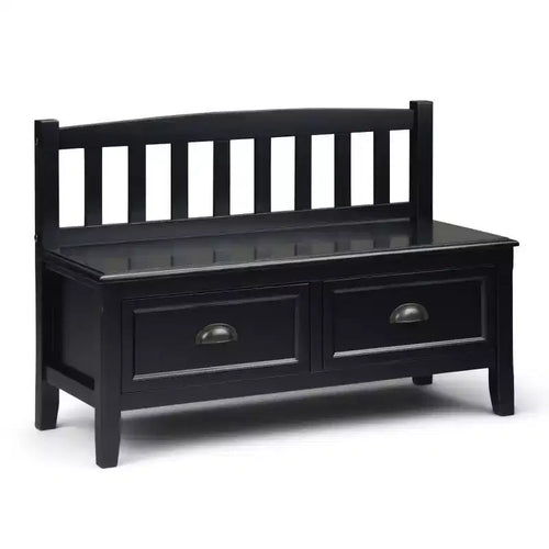 42 Portland Entryway Storage Bench with Drawers - Wyndenhall